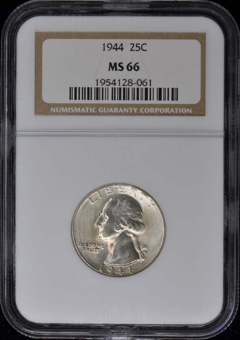 1944 Washington Quarter NGC MS66 Uncirculated Philadelphia Coin (1 of 2)