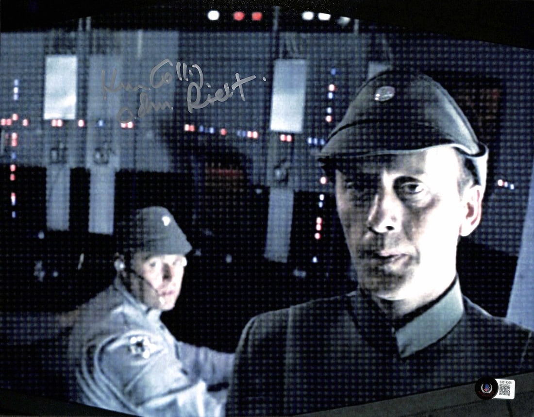 Ken Colley Signed 11x14 Star Wars Admiral Piett Photo Beckett Authenticated: Ken Colley Signed 11x14 Star Wars Admiral Piett Photo Beckett Authenticated Add a touch of Star Wars history to your collection with this stunning autographed 11x14 color photograph of Admiral Piett,