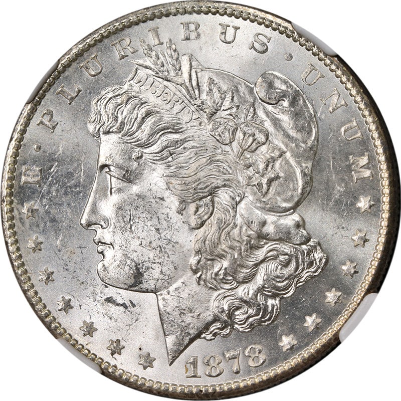 1878-S Morgan Silver Dollar NGC MS63 Blast White Uncirculated Coin (1 of 4)