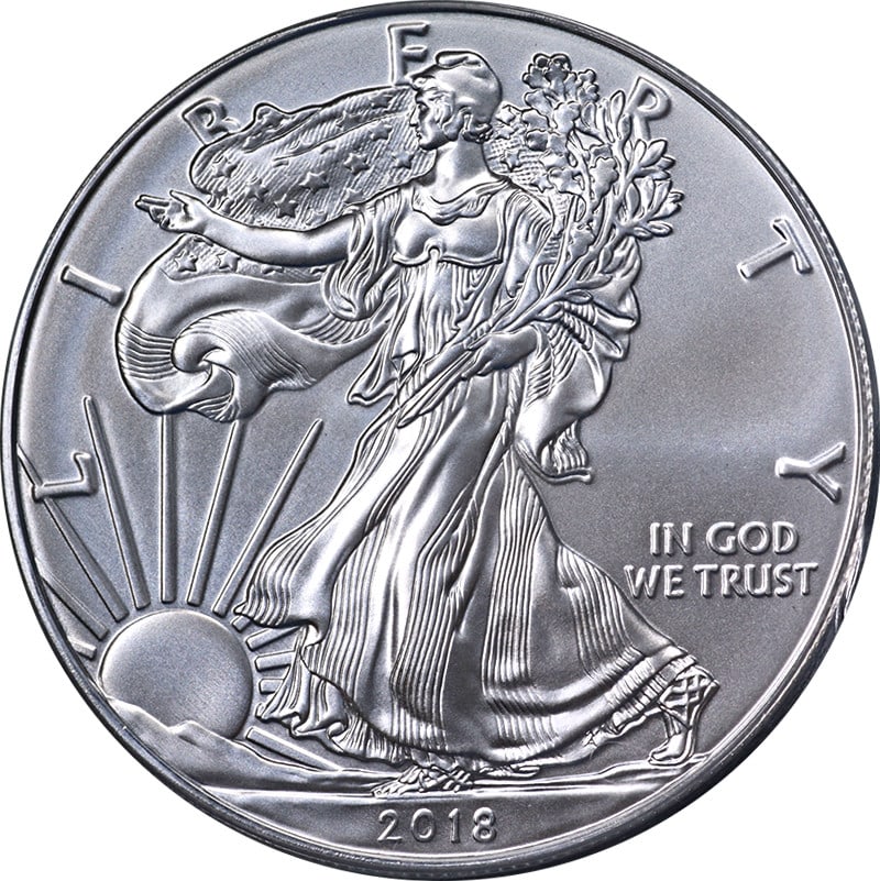 PCGS MS70 2018 West Point Silver Eagle Dollar First Strike (1 of 4)