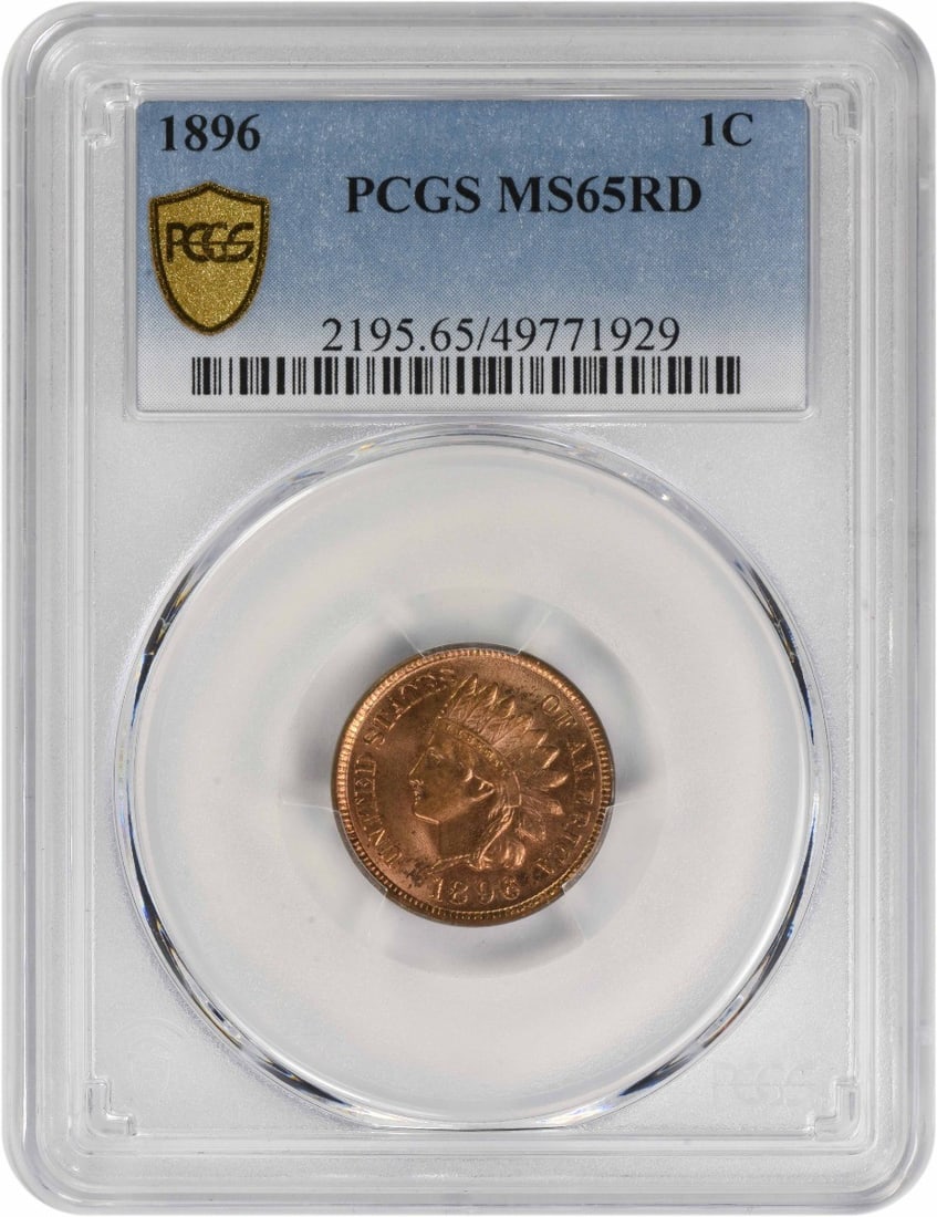 1896 Indian Head Cent MS65RD PCGS Certified Uncirculated (1 of 4)