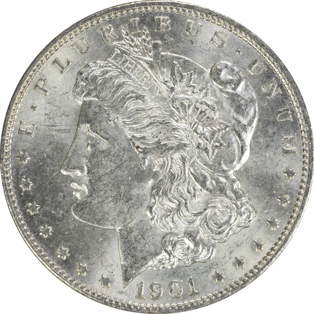 1901-O Morgan Silver Dollar Uncertified Choice BU Silver Coin (1 of 2)
