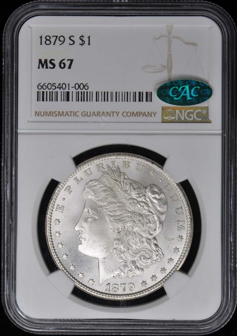 1879-S NGC MS67 Morgan Dollar with CAC Certification (1 of 4)