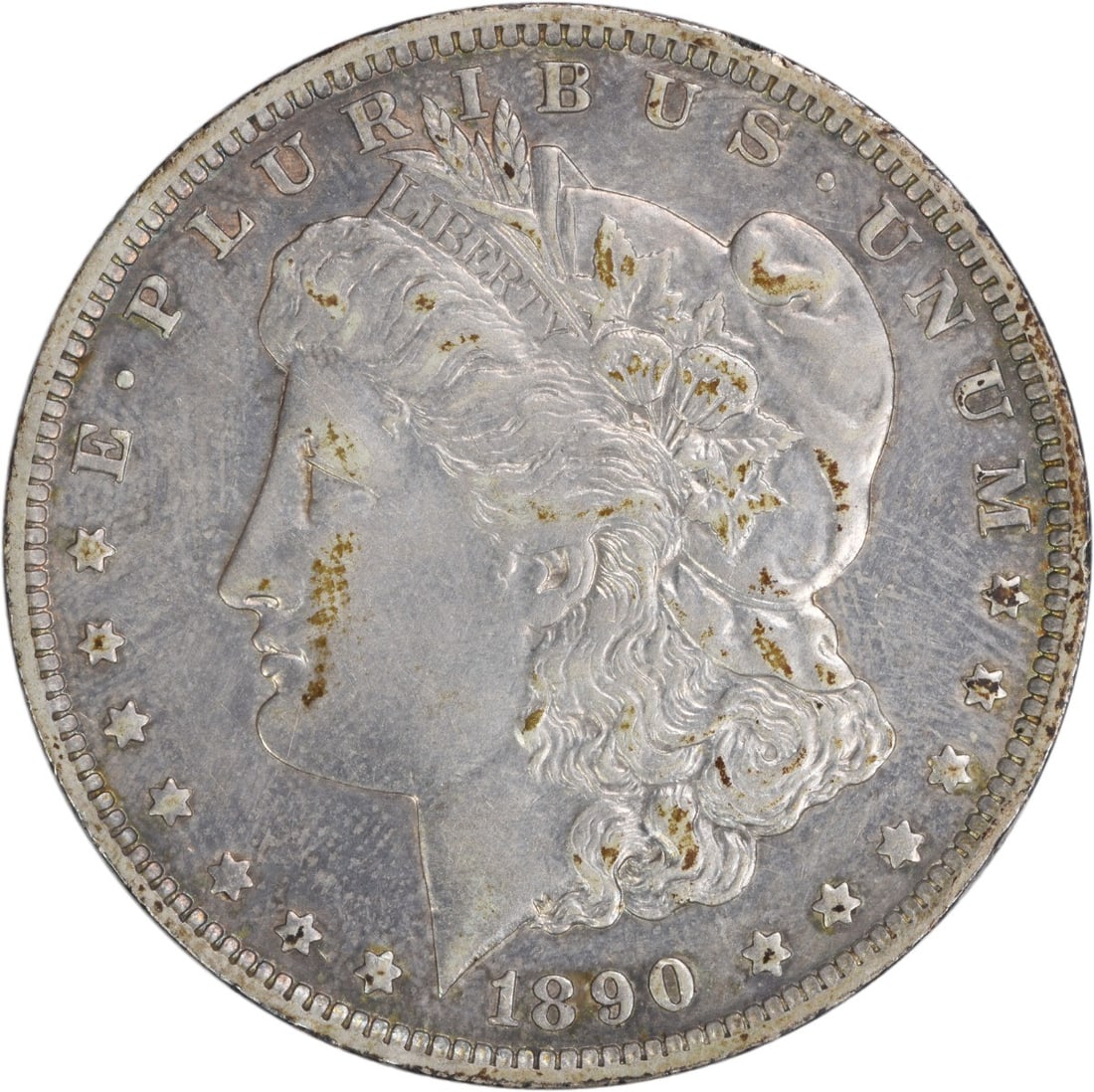 1890-O Morgan Silver Dollar EF Coin by George T. Morgan: 1890-O Morgan Silver Dollar EF Coin by George T. Morgan This 1890-O Morgan Silver Dollar features a classic design by George T. Morgan, showcasing the intricate details that define this historic coin.