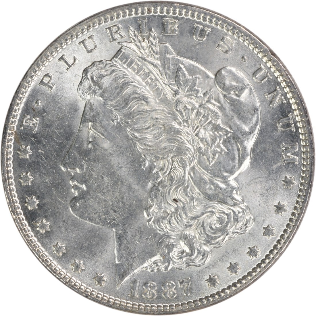 1887 Morgan Silver Dollar BU Uncertified Silver Coin (1 of 2)