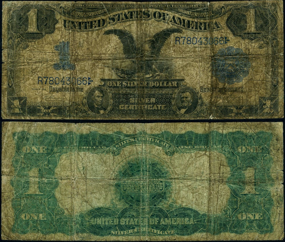 1899 $1 FR. 228 Silver Certificate Circulated Uncertified (1 of 3)