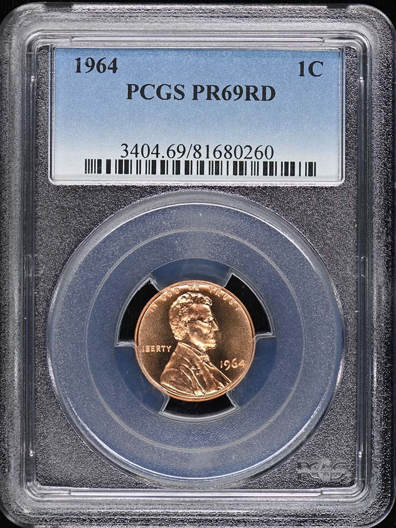 1964 Lincoln Cent Type 3 Memorial Reverse PCGS PR69RD (1 of 4)