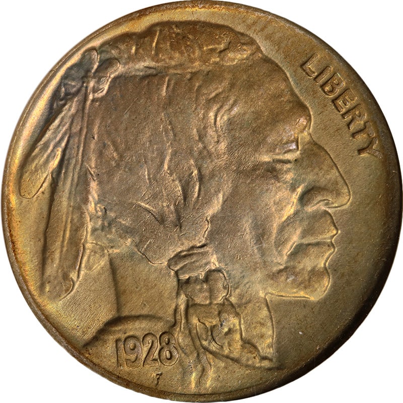 NGC MS64 1928-D Buffalo Nickel Uncirculated With Strong Luster (1 of 4)