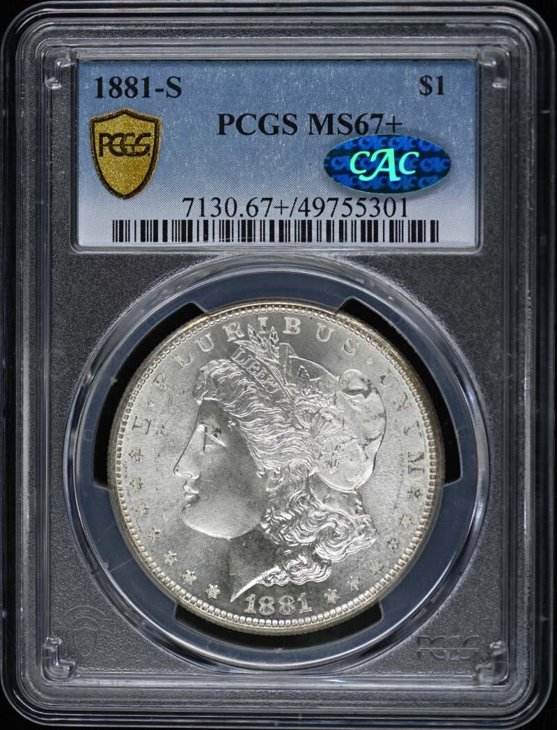 1881-S Morgan Dollar PCGS MS67+ CAC San Francisco Mint (1 of 3)
