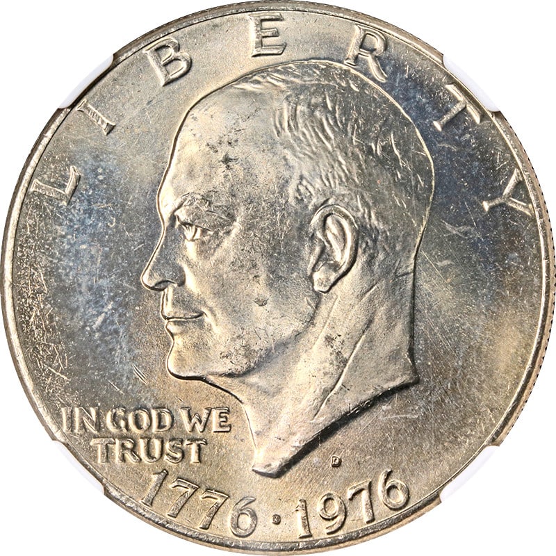 1976-D Type 2 Eisenhower Dollar NGC MS66 Uncirculated Coin (1 of 4)