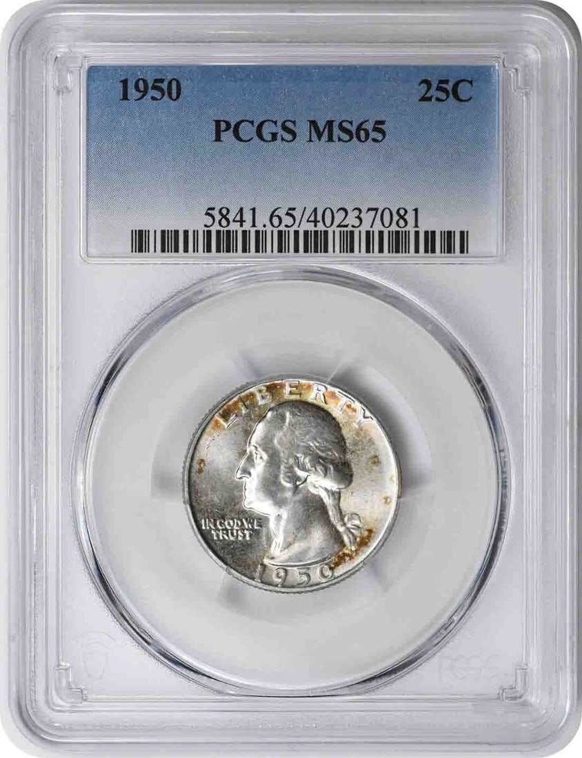 1950 Washington Silver Quarter MS65 PCGS Uncirculated 90% Silver (1 of 2)