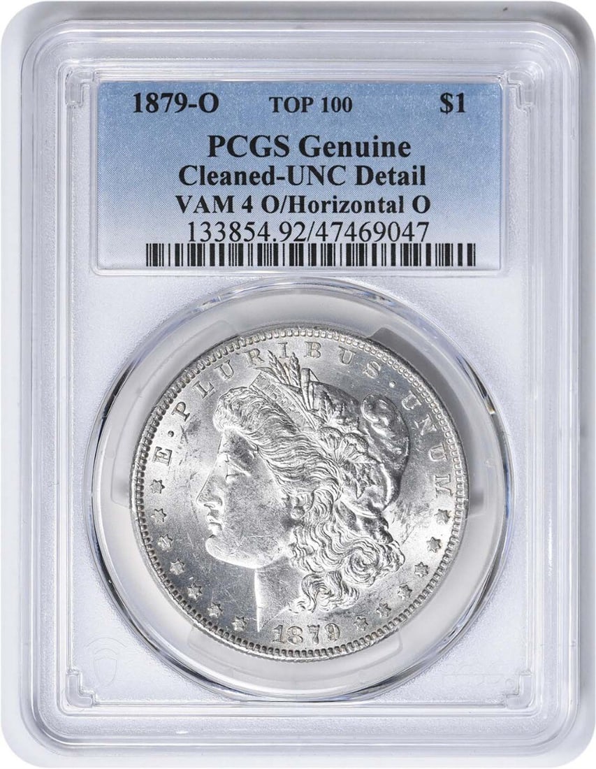 1879-O Morgan Silver Dollar VAM 4 Genuine PCGS O Horiz Mint Mark (1 of 2)