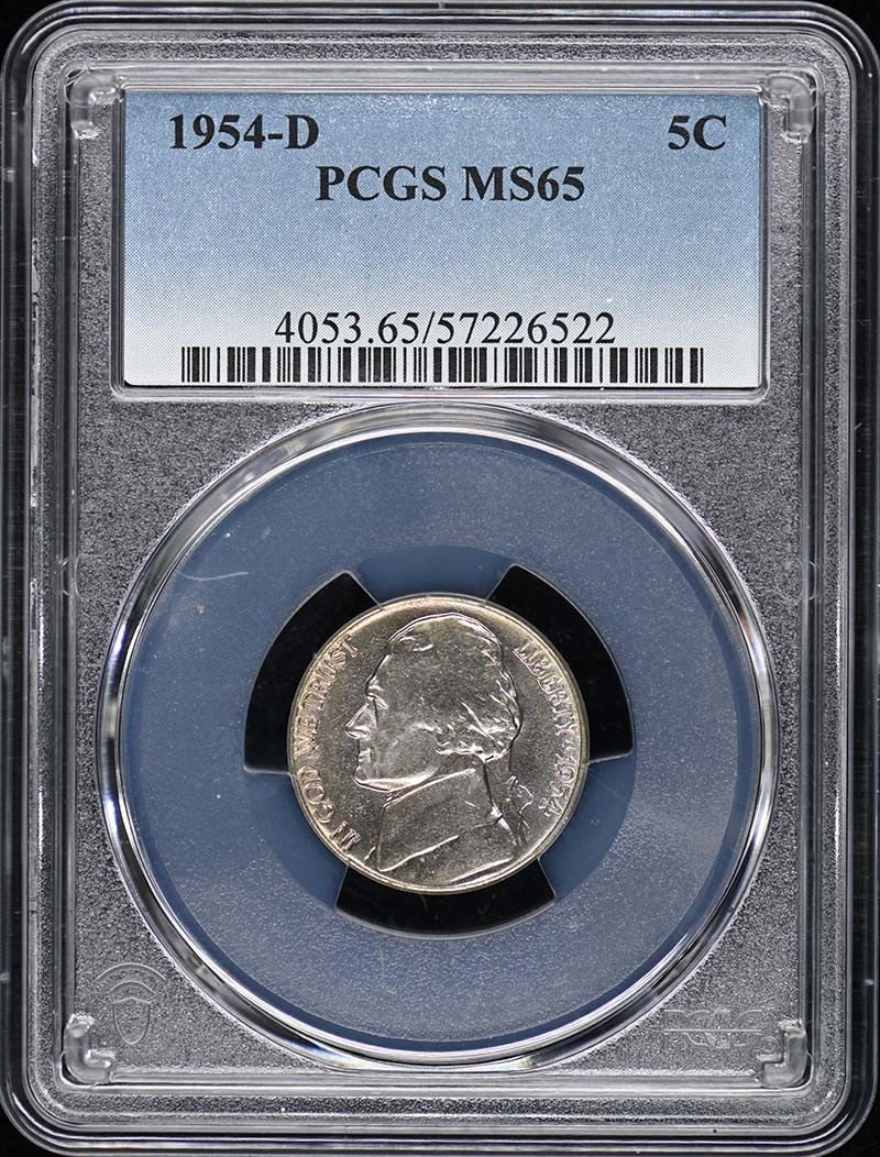 1954-D Jefferson Nickel PCGS MS65 Uncirculated Coin (1 of 2)