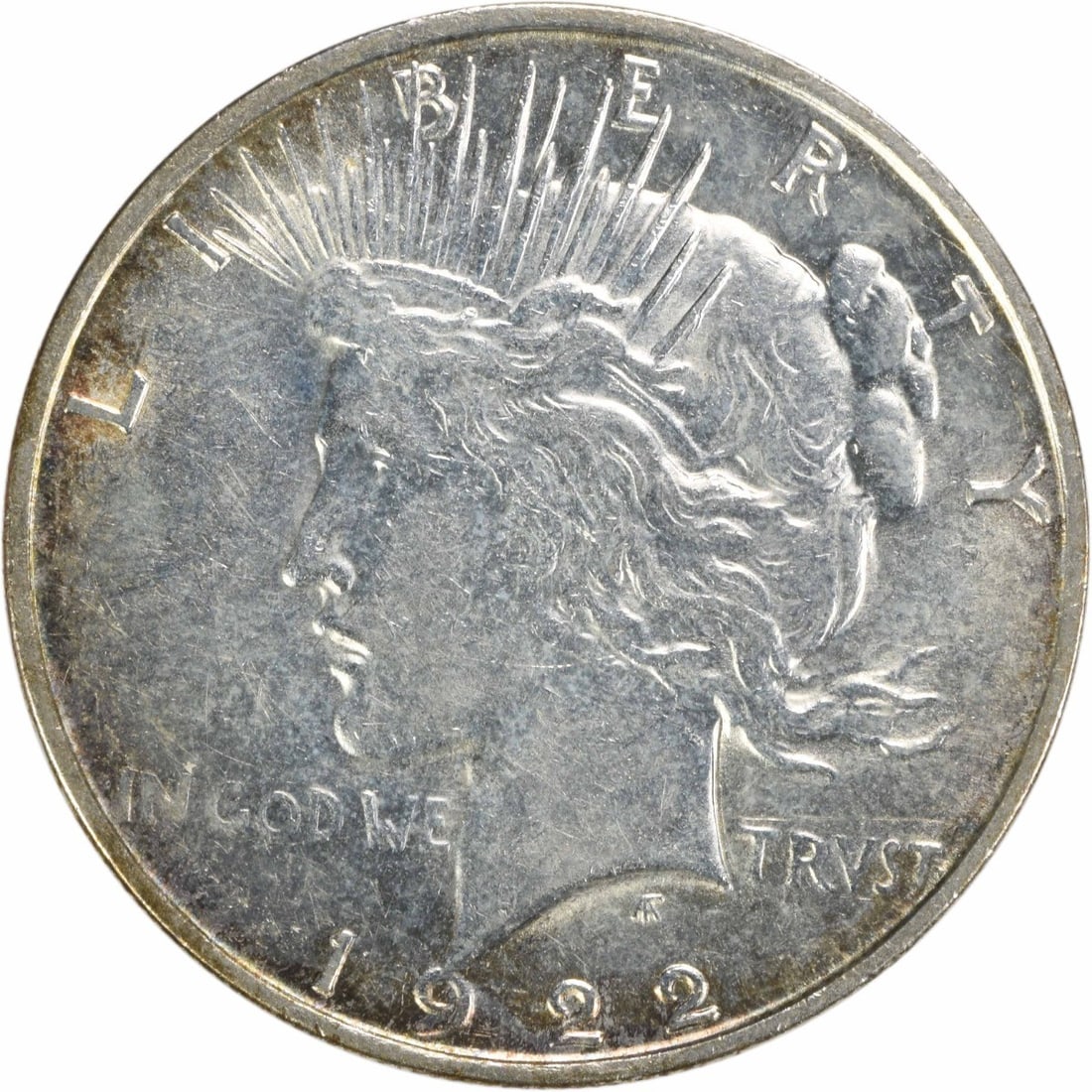 1922-D Peace Silver Dollar AU Uncertified 90% Silver Coin (1 of 2)
