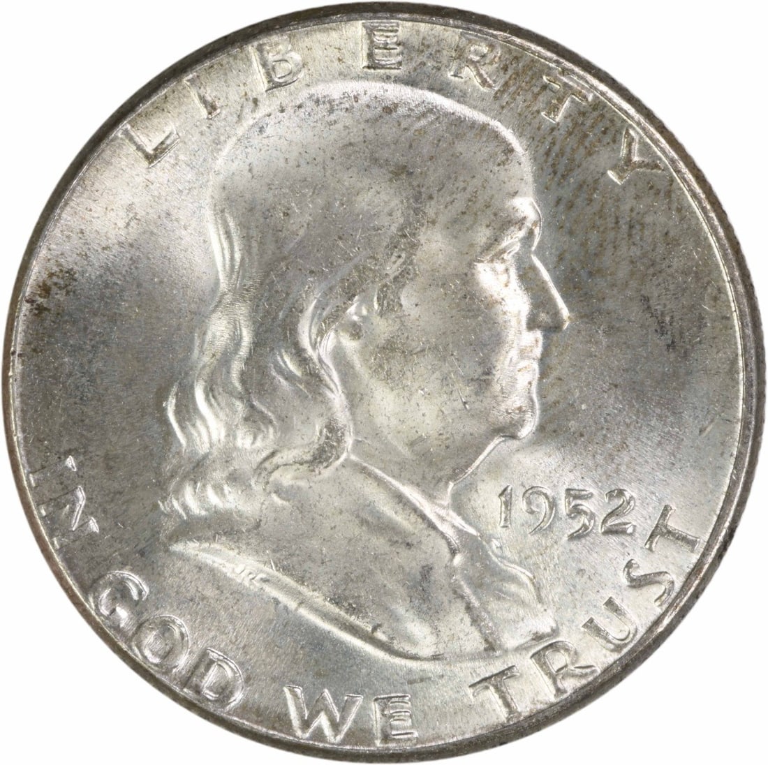 Uncirculated 1952 Franklin Half Dollar Silver 50C Uncertified (1 of 2)