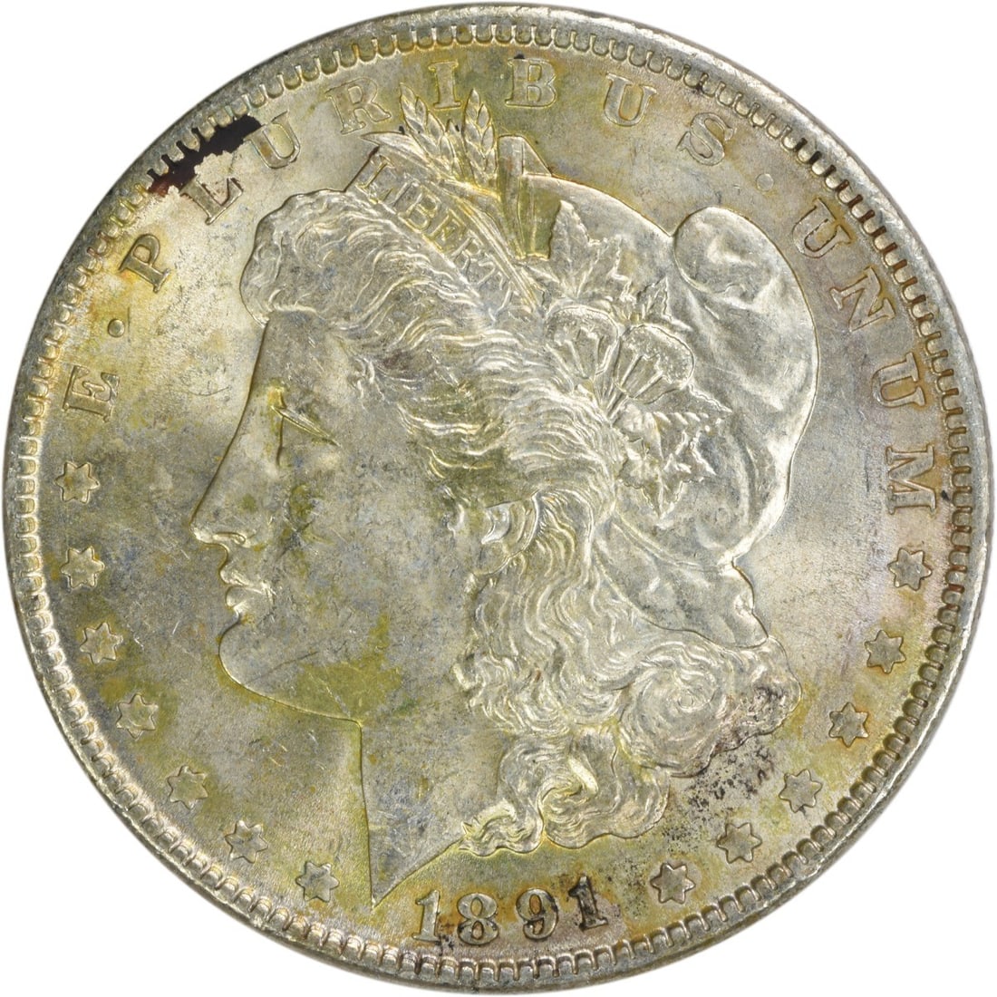 1891 Morgan Silver Dollar AU Uncertified 90% Silver Coin: 1891 Morgan Silver Dollar AU Uncertified 90% Silver Coin Discover the 1891 Morgan Silver Dollar, a classic piece of American numismatics. This coin, designed by George T. Morgan, is composed of 90% si