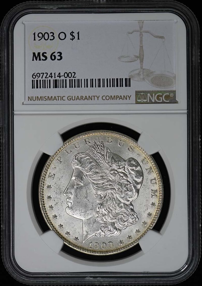 1903-O NGC Certified Morgan Dollar MS63 Uncirculated Coin (1 of 2)