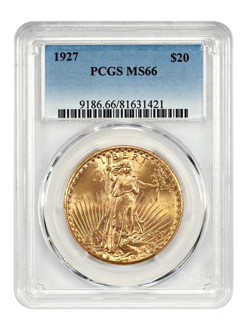1927 St. Gaudens $20 Gold Coin PCGS MS66 Philadelphia Mint (1 of 4)