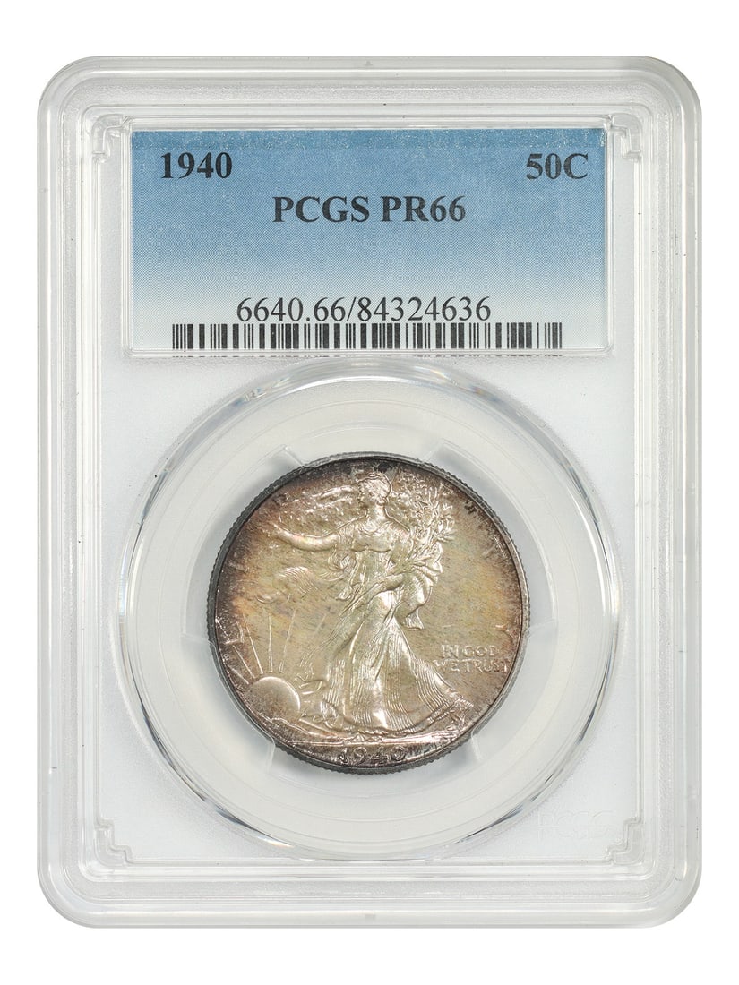 1940 Walking Liberty Half Dollar Proof PR66 Certified by PCGS (1 of 4)