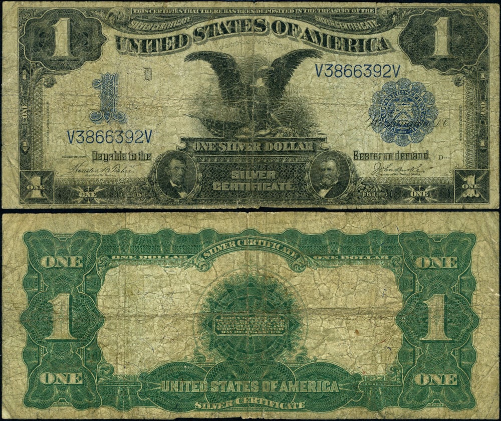 1899 FR. 233 $1 Uncertified Silver Certificate Circulated (1 of 3)