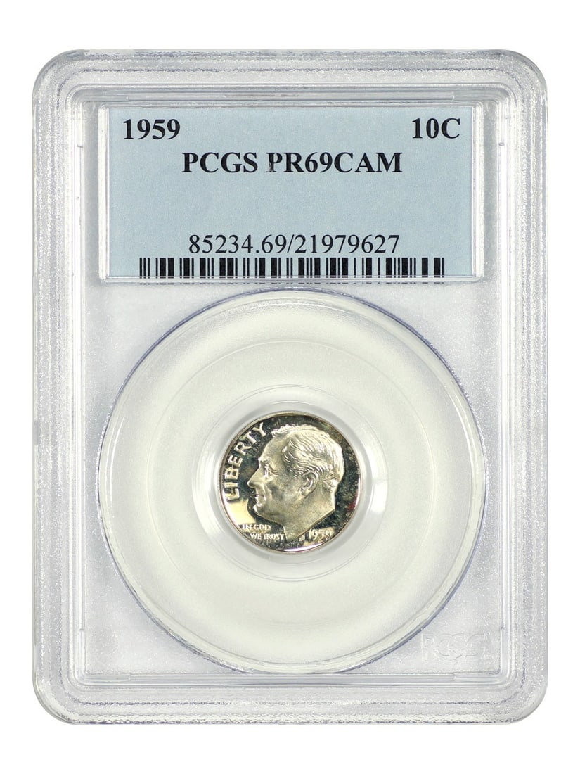 1959 Roosevelt Dime 10C PCGS PR69CAM Proof Philadelphia (1 of 6)