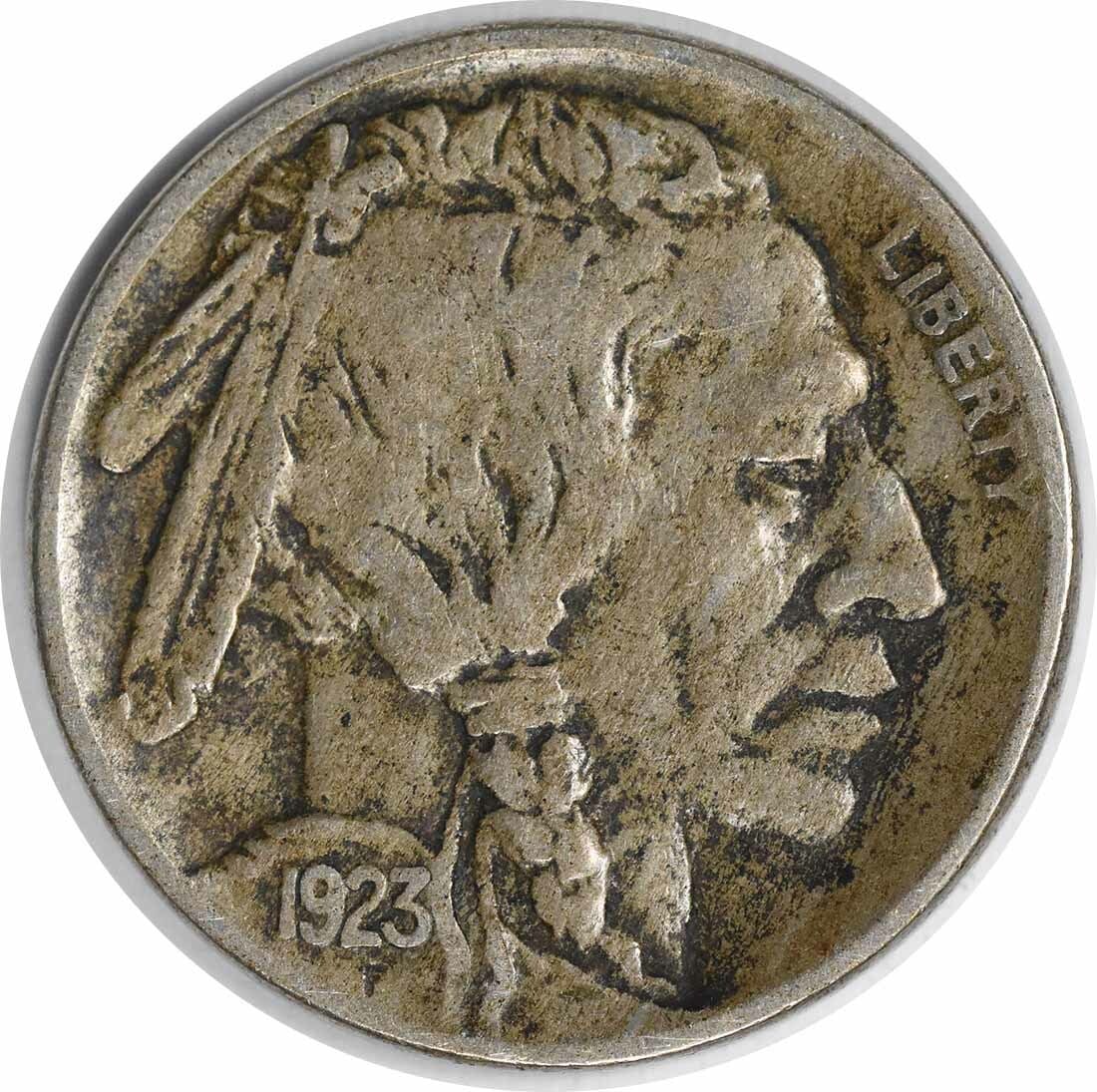 1923-S Buffalo Nickel VF Uncertified Circulated Coin: 1923-S Buffalo Nickel VF Uncertified Circulated Coin This 1923-S Buffalo Nickel is a classic piece in the world of numismatics. It features a beautiful design and is graded as Very Fine (VF), indicati