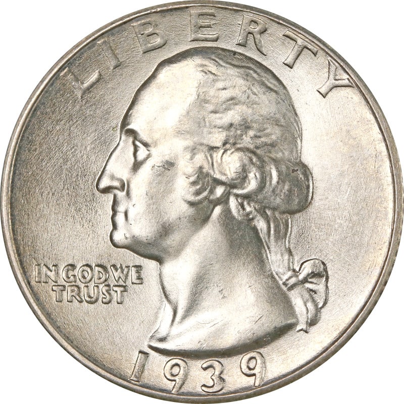 Silver 1939 Philadelphia Mint Quarter Uncertified (1 of 2)