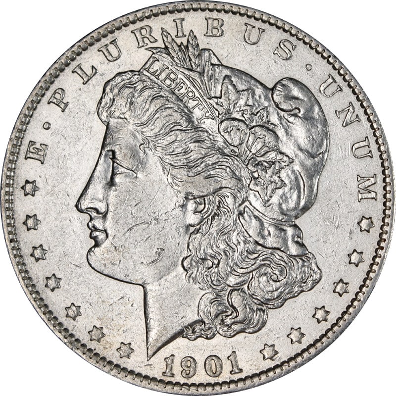 1901 Philadelphia Mint Morgan Dollar United States Silver Coin (1 of 2)