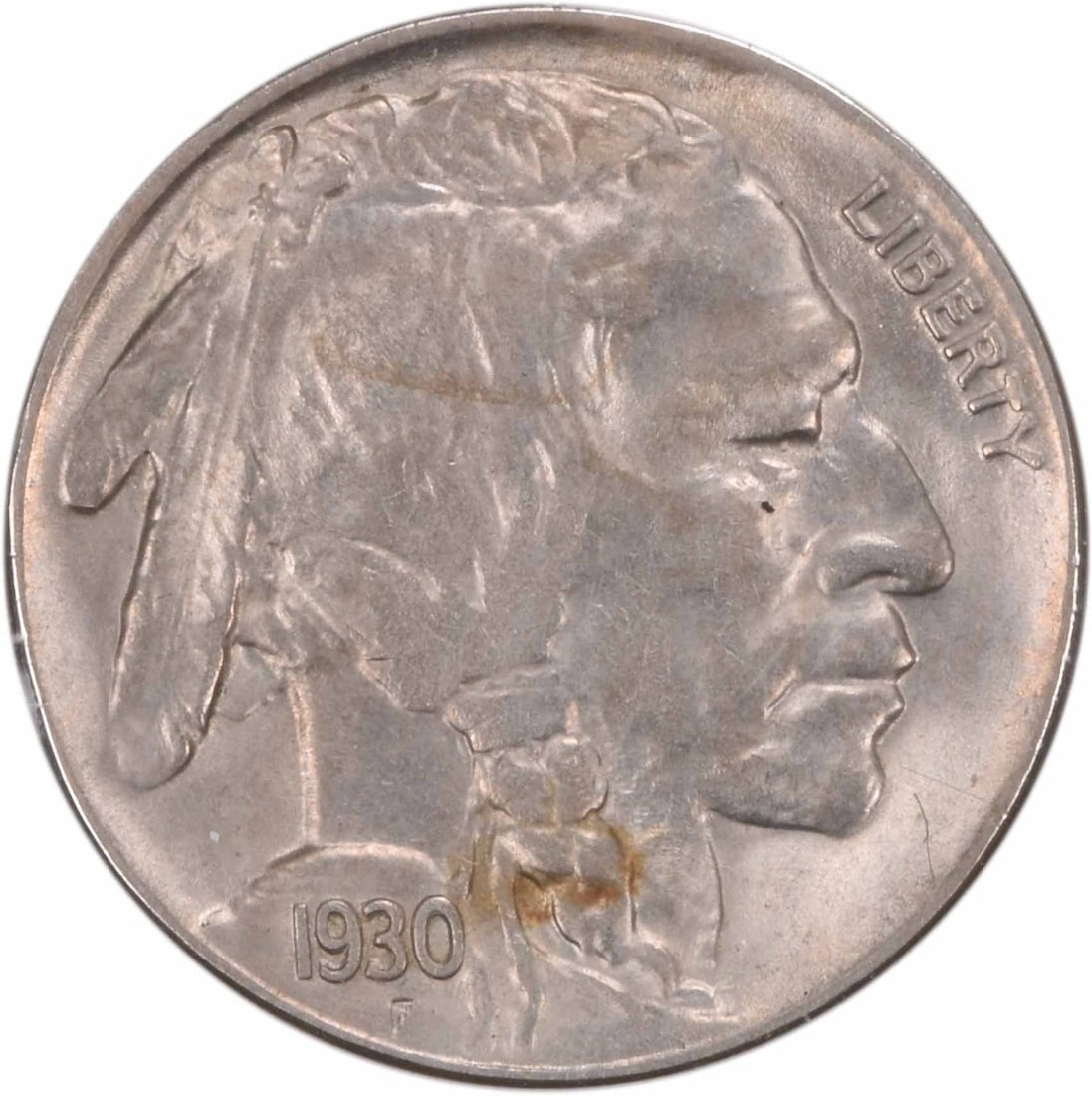 1930-S/S Buffalo Nickel Choice BU+ Uncertified Rare Coin: 1930-S/S Buffalo Nickel Choice BU+ Uncertified Rare Coin This 1930-S Buffalo Nickel features the RPM1 variety and is in Choice Brilliant Uncirculated (BU+) condition. The coin has not been certified a