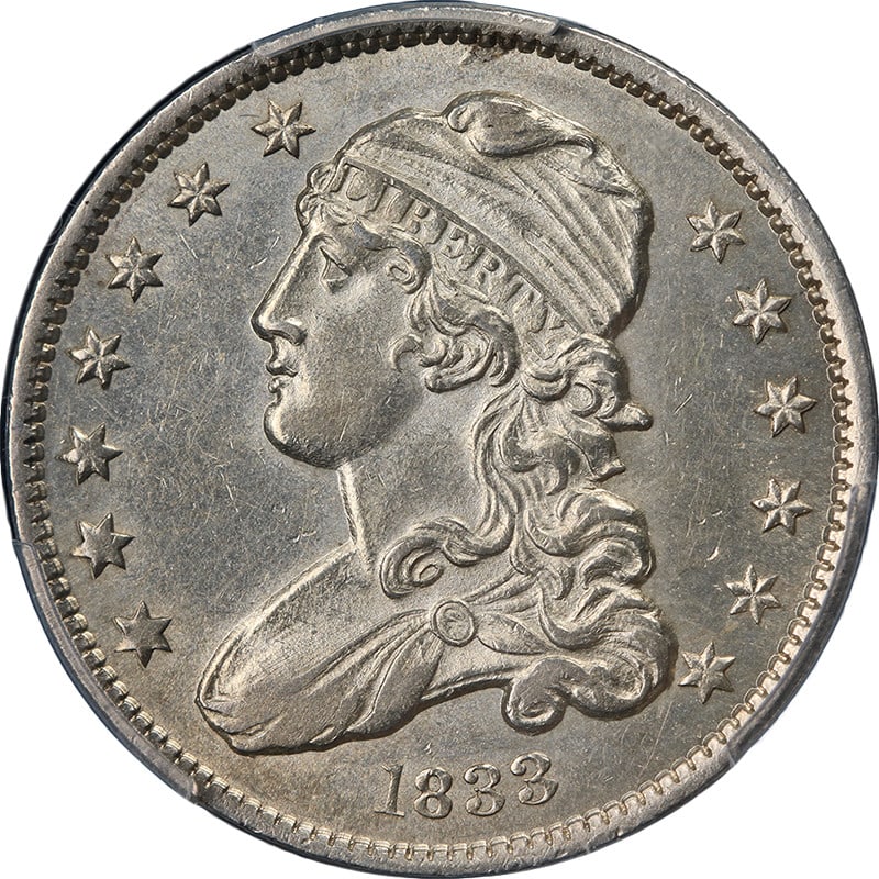 1833 Silver Bust Quarter United States PCGS Graded AU Details (1 of 4)