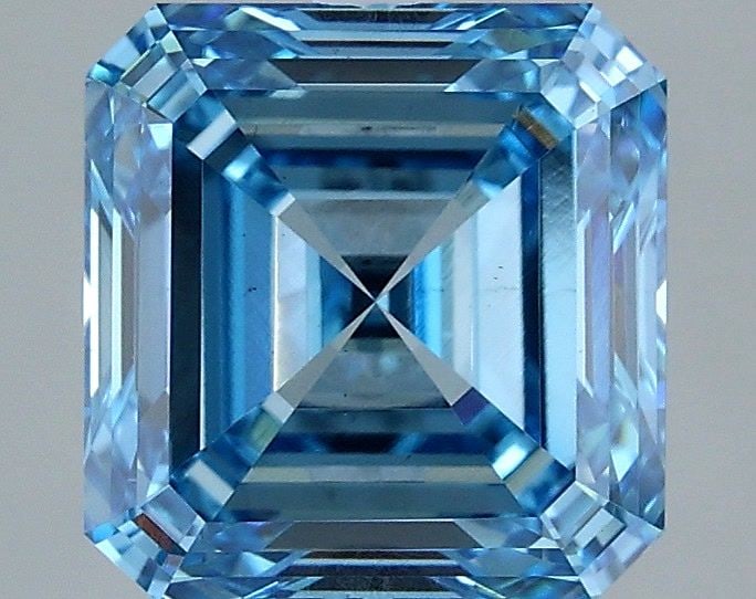 Loose Diamond - ASSCHER 3.03ct Fancy Vivid Blue VS2 (1 of 1)