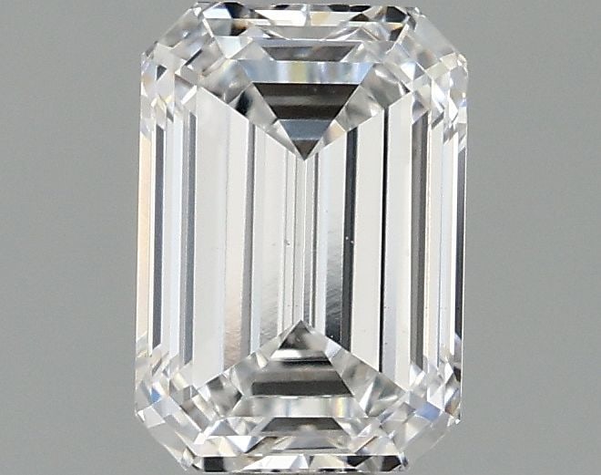 Loose Diamond - EMERALD 0.98ct D VS2: Loose Diamond - EMERALD 0.98ct D VS2 Source: This is a real non-mined Diamond that has been grown in a lab Shape: EMERALD Carats: 0.98 Color: D Clarity: VS2 Certification: IGI Video: