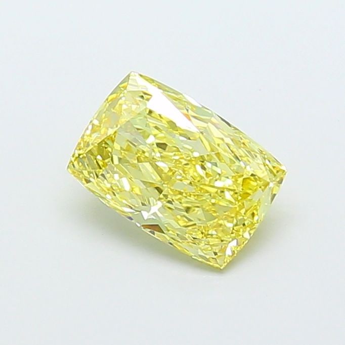 Loose Diamond - CUSHION MODIFIED 2.53ct Fancy Intense Yellow VVS2: Loose Diamond - CUSHION MODIFIED 2.53ct Fancy Intense Yellow VVS2 Source: This is a real non-mined Diamond that has been grown in a lab Shape: CUSHION MODIFIED Carats: 2.53 Color: Fancy Intense