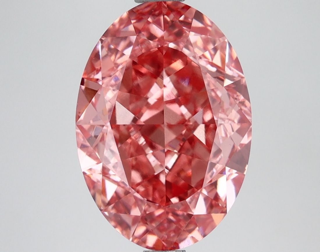 Loose Diamond - OVAL 4.0ct Fancy Vivid Pink VS1: Loose Diamond - OVAL 4.0ct Fancy Vivid Pink VS1 Source: This is a real non-mined Diamond that has been grown in a lab Shape: OVAL Carats: 4.0 Color: Fancy Vivid Pink Certification: IGI Video: Video