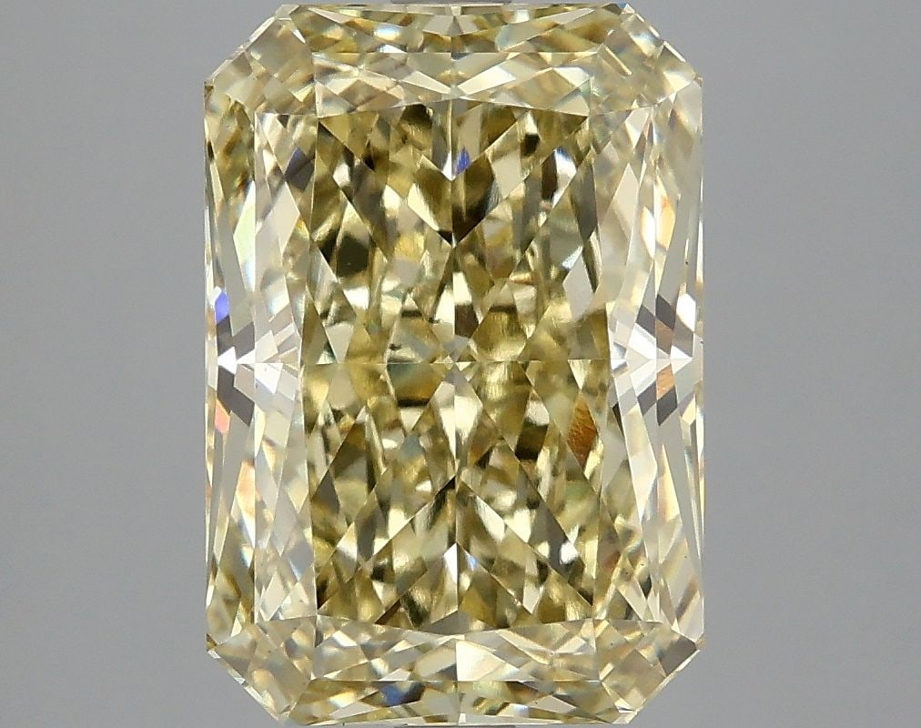 Loose Diamond - RADIANT 5.1ct Fancy Intense Yellow VS2: Loose Diamond - RADIANT 5.1ct Fancy Intense Yellow VS2 Source: This is a real non-mined Diamond that has been grown in a lab Shape: RADIANT Carats: 5.1 Color: Fancy Intense Yellow Certification: IGI