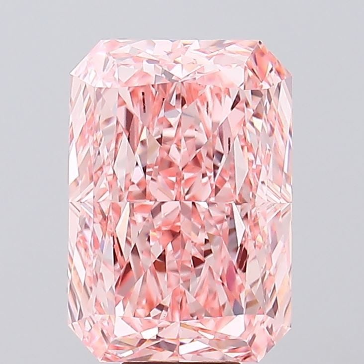 Loose Diamond - RADIANT 8.77ct Fancy Vivid Pink VS1: Loose Diamond - RADIANT 8.77ct Fancy Vivid Pink VS1 Source: This is a real non-mined Diamond that has been grown in a lab Shape: RADIANT Carats: 8.77 Color: Fancy Vivid Pink Certification: IGI