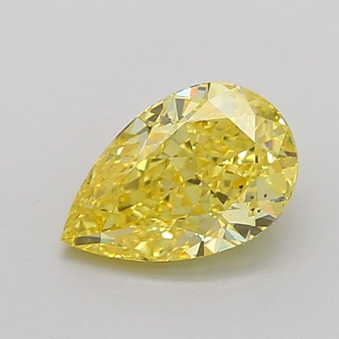 Loose Diamond - PEAR 1.51ct Fancy Vivid Yellow SI1: Loose Diamond - PEAR 1.51ct Fancy Vivid Yellow SI1 Source: This is a real non-mined Diamond that has been grown in a lab Shape: PEAR Carats: 1.51 Color: Fancy Vivid Yellow Certification: IGI Video: