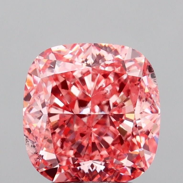 Loose Diamond - CUSHION MODIFIED 3.01ct Fancy Vivid Pink SI2: Loose Diamond - CUSHION MODIFIED 3.01ct Fancy Vivid Pink SI2 Source: This is a real non-mined Diamond that has been grown in a lab Shape: CUSHION MODIFIED Carats: 3.01 Color: Fancy Vivid Pink