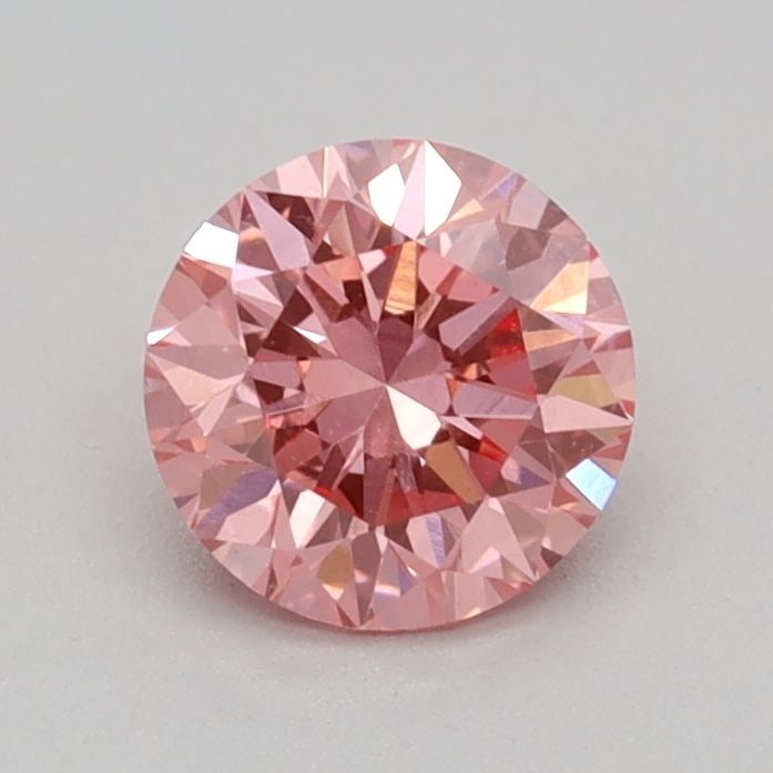 Loose Diamond - ROUND 0.42ct Fancy Vivid Pink VS1: Loose Diamond - ROUND 0.42ct Fancy Vivid Pink VS1 Source: This is a real non-mined Diamond that has been grown in a lab Shape: ROUND Carats: 0.42 Color: Fancy Vivid Pink Certification: IGI Video: