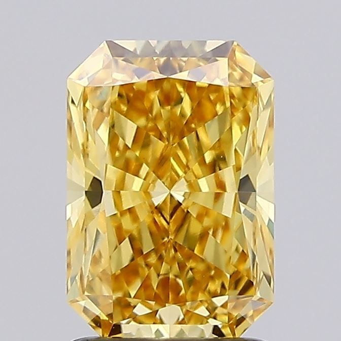 Loose Diamond - RADIANT 1.75ct Fancy Vivid Yellow VS1: Loose Diamond - RADIANT 1.75ct Fancy Vivid Yellow VS1 Source: This is a real non-mined Diamond that has been grown in a lab Shape: RADIANT Carats: 1.75 Color: Fancy Vivid Yellow Certification: IGI