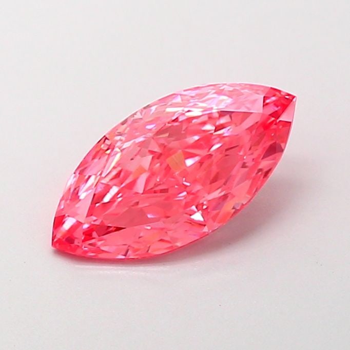 Loose Diamond - MARQUISE 1.26ct Fancy Vivid Pink VVS2: Loose Diamond - MARQUISE 1.26ct Fancy Vivid Pink VVS2 Source: This is a real non-mined Diamond that has been grown in a lab Shape: MARQUISE Carats: 1.26 Color: Fancy Vivid Pink Certification: IGI Vide