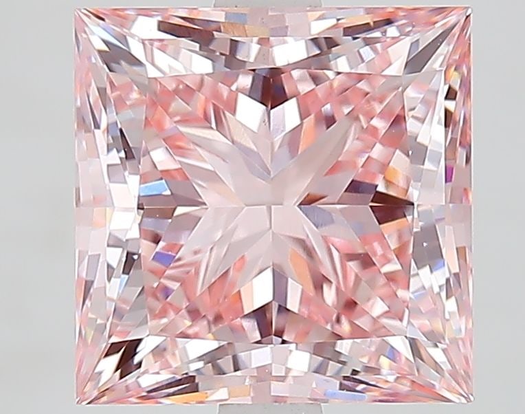 Loose Diamond - PRINCESS 4.02ct Fancy Intense Pink VS1 (1 of 1)