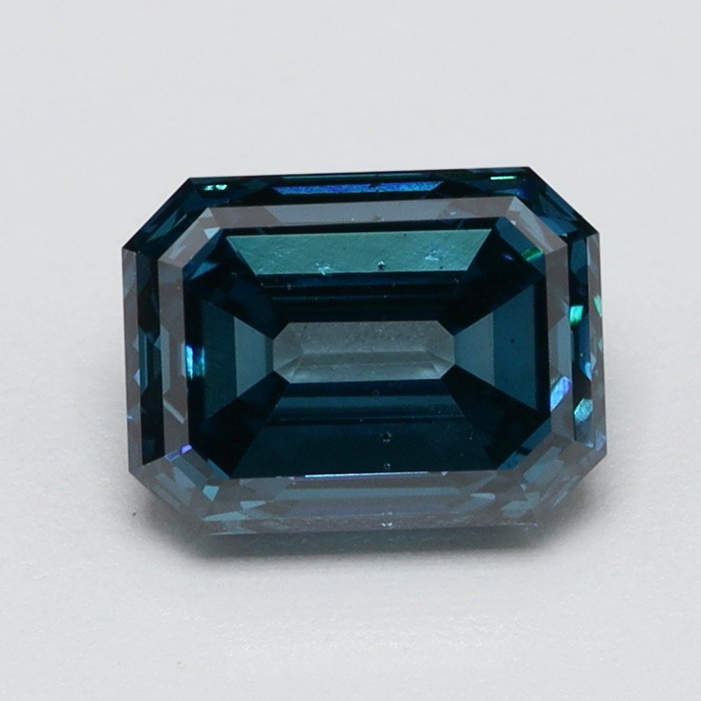 Loose Diamond - EMERALD 0.7ct Fancy Vivid Blue VS2 (1 of 1)