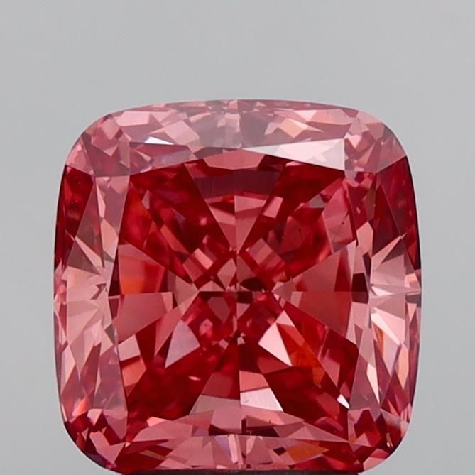 Loose Diamond - CUSHION MODIFIED 3.14ct Fancy Vivid Brownish Pink VS2: Loose Diamond - CUSHION MODIFIED 3.14ct Fancy Vivid Brownish Pink VS2 Source: This is a real non-mined Diamond that has been grown in a lab Shape: CUSHION MODIFIED Carats: 3.14 Color: Fancy Vivid Brow