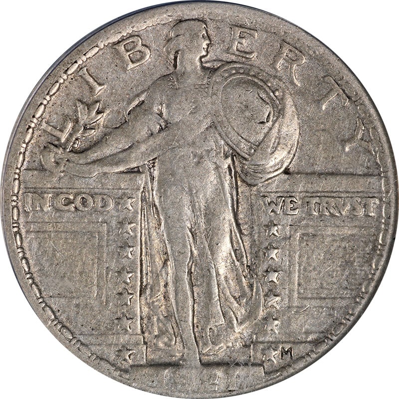 1921 Standing Liberty Quarter ANACS VF25 Superb Eye Appeal Silver Coin: 1921 Standing Liberty Quarter ANACS VF25 Superb Eye Appeal Silver Coin This 1921 Standing Liberty Quarter showcases exceptional eye appeal and a nice strike, making it a remarkable addition to any col