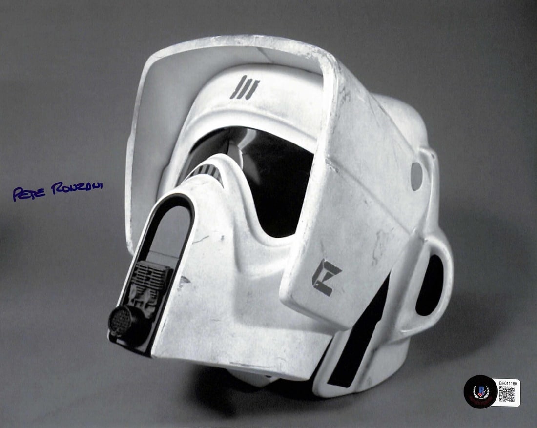 Autographed 8x10 Photo Pete Ronzani ILM Star Wars Return of the Jedi Beckett COA: Autographed 8x10 Photo Pete Ronzani ILM Star Wars Return of the Jedi Beckett COA This is an original 8x10 photograph signed by Pete Ronzani, who contributed as a mask maker and fabricator for ILM (Ind