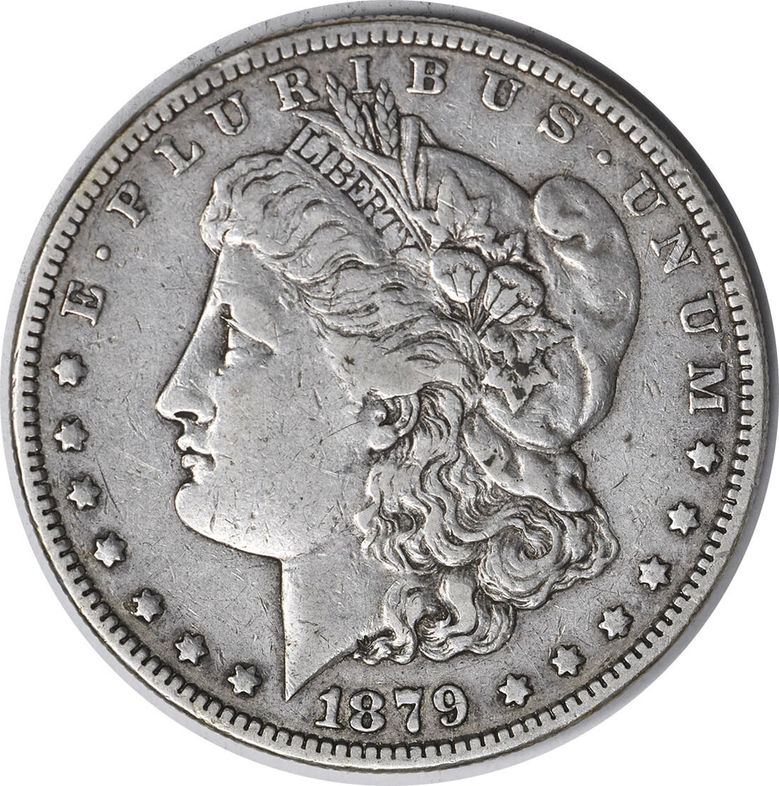 1879-S Morgan Silver Dollar Reverse of 1878 VF Uncertified Coin (1 of 2)