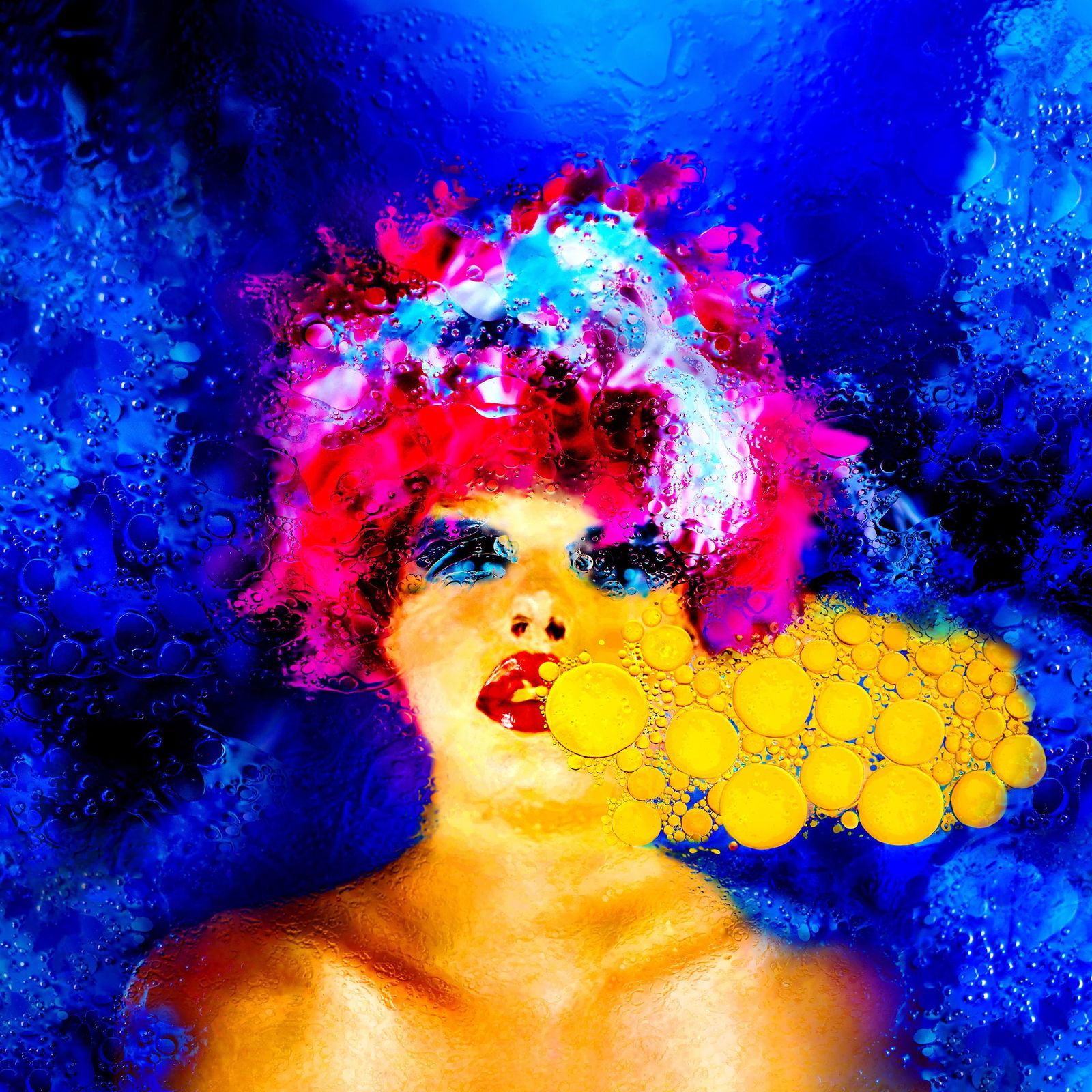 Emulsion 27 Abstract Archival Pigment Photo 48x48 Limited Edition by Giuliano Bekor: Emulsion 27 Abstract Archival Pigment Photo 48x48 Limited Edition by Giuliano Bekor Emulsion 27 is an abstract impressionist photographic artwork by Giuliano Bekor from the Emulsion series, created in