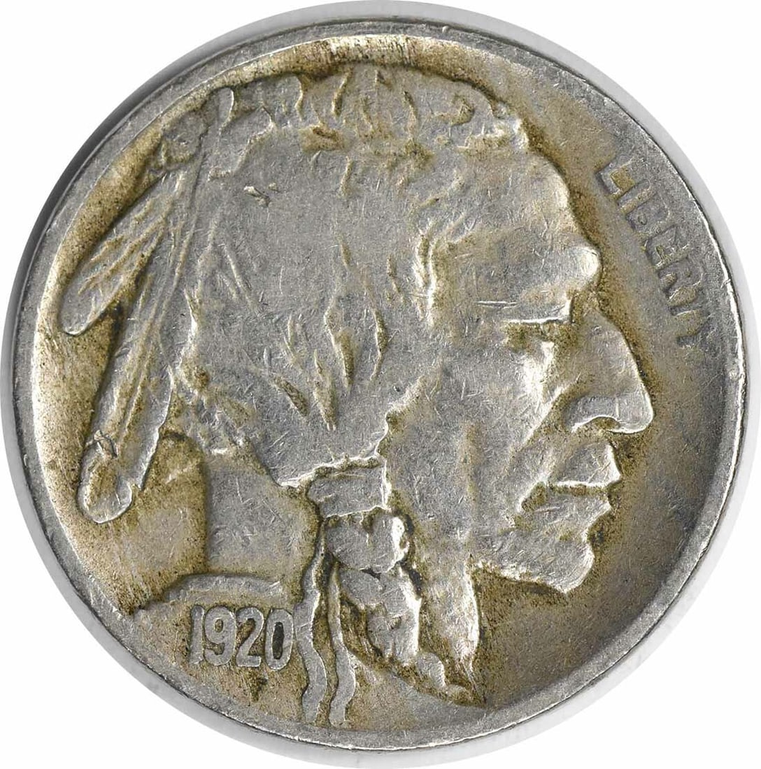 1920-S Buffalo Nickel VF Uncertified 5C Nickel Coin (1 of 2)