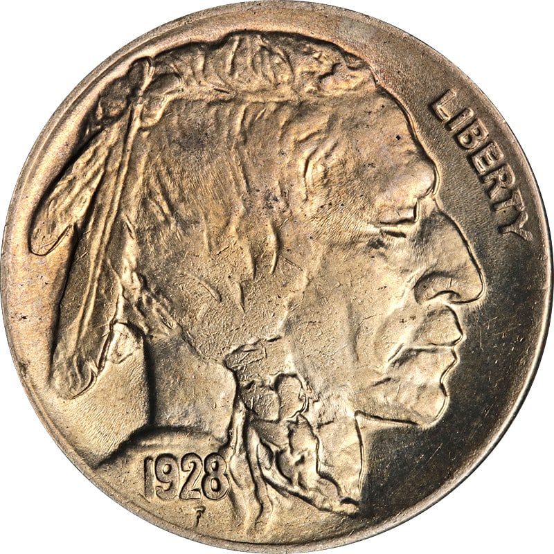 1928-D Buffalo Nickel Circulated Nickel Coin (1 of 2)